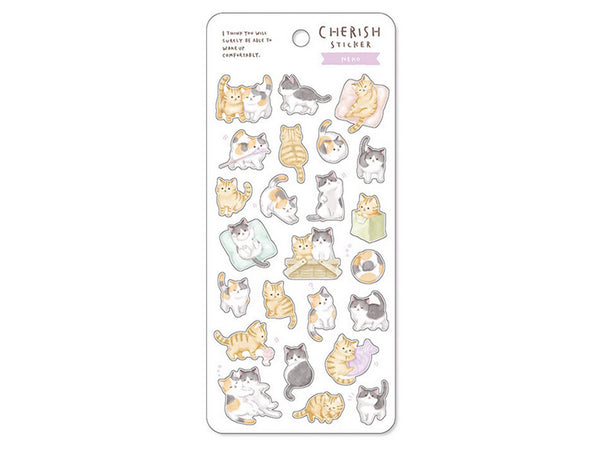 Cherish Sheet of Stickers / Cat – Little Happy Things