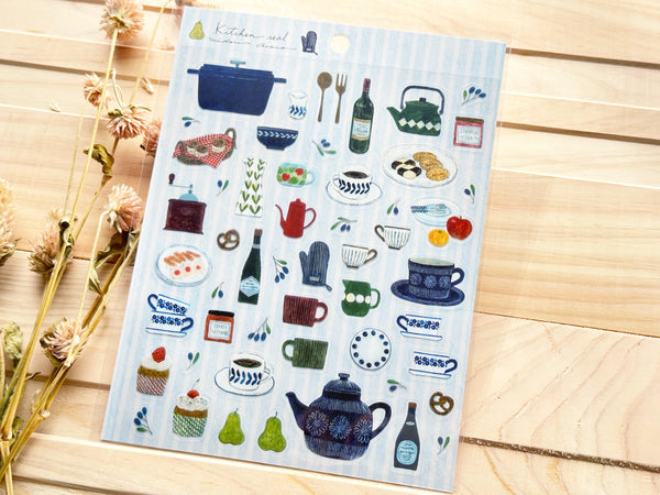 Asano Midori Sheet of Stickers / kitchen