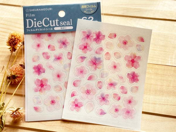 Film Die-cut Stickers / Sakura