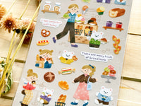 "toi-et-moi" Sheet of Stickers / bakery