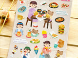 "toi-et-moi" Sheet of Stickers / eating