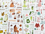"Play-Ink" Sheet of Stickers / Dresser