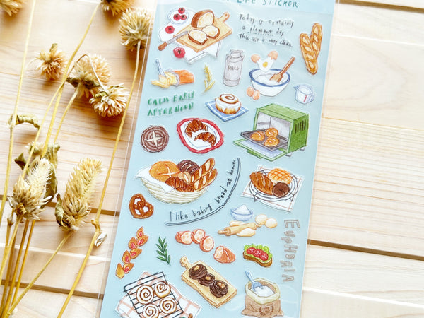 "Choosy Life" Sheet of Stickers / Bread