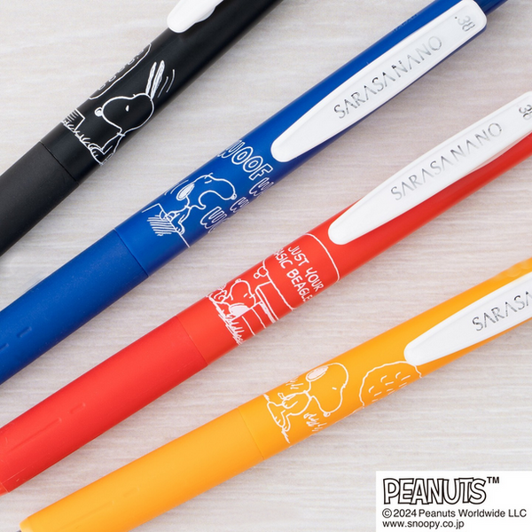 Snoopy x Zebra Gel Ballpoint Pen Sarasanano 0.38mm 4 Color Set