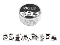 Japanese Die-Cut Washi Masking Tape / Coffee