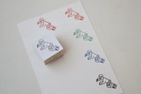 Masco Eri-Japanese Wooden Rubber Stamp - Writing Girl