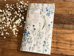 Handmade Slim Notebook / Color notes of cool flowers