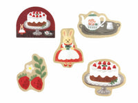 Furukawa Mino Paper Stickers / Moon Cafe / Cake