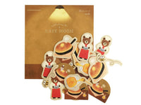 Furukawa Mino Paper Stickers - Moon Cafe / Pancake