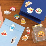Furukawa Mino Paper Stickers - Moon Cafe / Cake