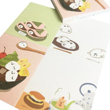 Furukawa Mino Paper 4 Designs Memo Pad - Sweets Animal Workshop