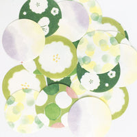 Furukawa Mino Paper Stickers / Green