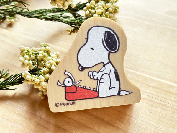 Snoopy Japanese Wooden Rubber Stamp