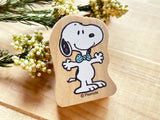 Snoopy Japanese Wooden Rubber Stamp
