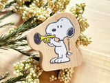 Snoopy Japanese Wooden Rubber Stamp
