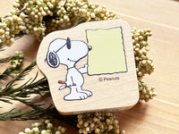 Snoopy Japanese Wooden Rubber Stamp