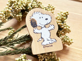 Snoopy Japanese Wooden Rubber Stamp
