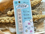 Kamio Japan 6-Piece Self-Inking Creative Stamp Set / Sea Creature
