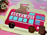 ob1toy x Rokkaku Die-cut Foil-stamped Postcard / Bus Tours