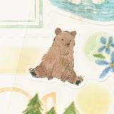 Dual Material Layering Sticker Set / Forest Animals