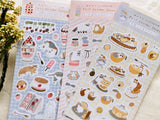 Shoichiro Tobimatsu Foril Stamped Sheet of Stickers / Macarons