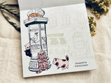 Shinzi Katoh Block Memo Pad / My dear cats - Paris