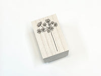 Japanese Botanical Wooden Rubber Stamp - Lace Flower