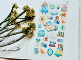 "Mon Atelier" Sheet of Stickers / Life