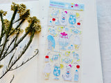 Tocorocomugi Sheet of Stickers / Summer Ice