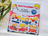 Furukawa x Sanrio Characters Retro Snack Series / Patty & Jimmy Flake Stickers