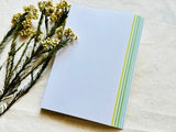 SIKI "WAKABA" Fresh Spring Greens Multi-paper Notebook
