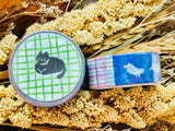 Pion Washi Tape / Black Cat on the Rug