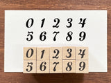 Japanese Wooden Rubber Stamp - Numbers Set