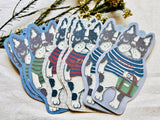 3-Color Message Card Set with String (9 pcs)