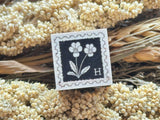 Japanese Wooden Rubber Stamp / Small Stamps of Viola