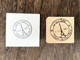 Japanese Wooden Rubber Stamp - Postmark