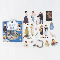 "Coordinate" Flake Stickers / Literary Girls