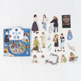 "Coordinate" Flake Stickers / Literary Girls