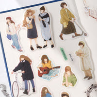 "Coordinate" Flake Stickers / Literary Girls