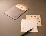 Picture book Style memo note paper set with case / Tree Nuts