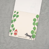 Shinzi Katoh Block Memo Pad / Little Red Riding Hood