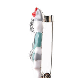 Hand-Painted Alloy Mini Brooch