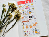 Tocorocomugi Halloween Sheet of Stickers / Pumpkin