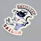 ob1toy "Fantasy Retro Shopping Street" big sticker / Ship's Cat