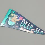 ob1toy "Fantasy Retro Shopping Street" big sticker / Deep Sea