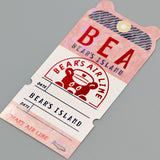 ob1toy "Fantasy Retro Shopping Street" big sticker / Bear's Ticket