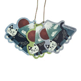 3-Color Message Card Set with String (9 pcs)