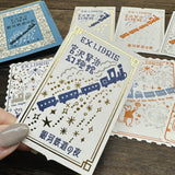 Shinzi Katoh x Kenji Miyazawa Letterpress Bookplate Stickers / Night on the Milky Way Train