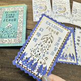 Shinzi Katoh x Kenji Miyazawa Letterpress Bookplate Stickers / The Nighthawk Star