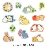 Matchbox Mini Flake Sticker Set / Life with Rabbits